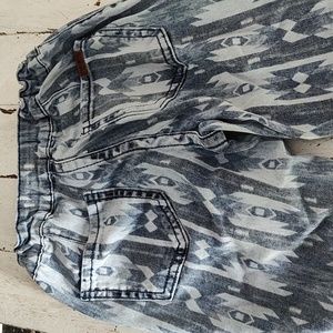 Rock&Roll Denim Flare Jeans blue aztec